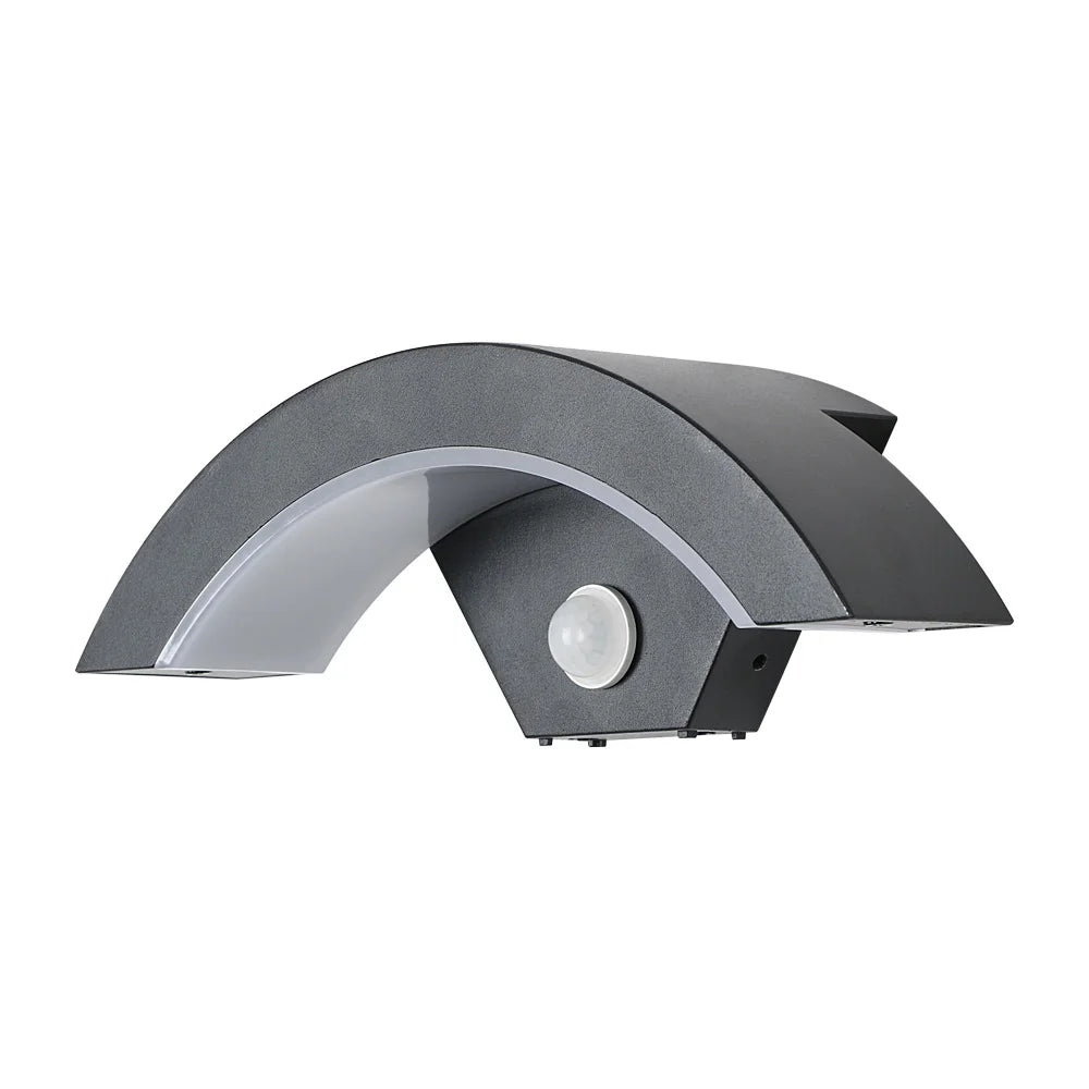 Applique Murale Extérieure LED 24W – Détecteur de Mouvement, IP65, Noir 3000K | Wall Sconce