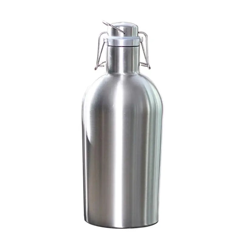 Bouteille Inox Premium 2L – Fermeture Swing Top, Grande Capacité, Anti‑Corrosion