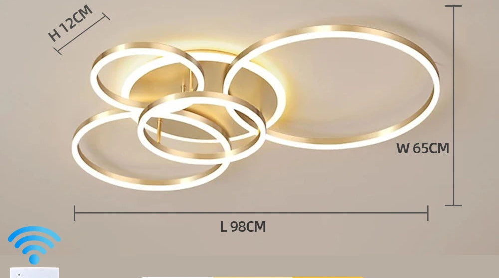 Lustre Ceiling Chandelier Dimmable Ceiling Lamp LED Pendant Light Decoration Lamps for Living Study Room Bedroom Indoor Lighting