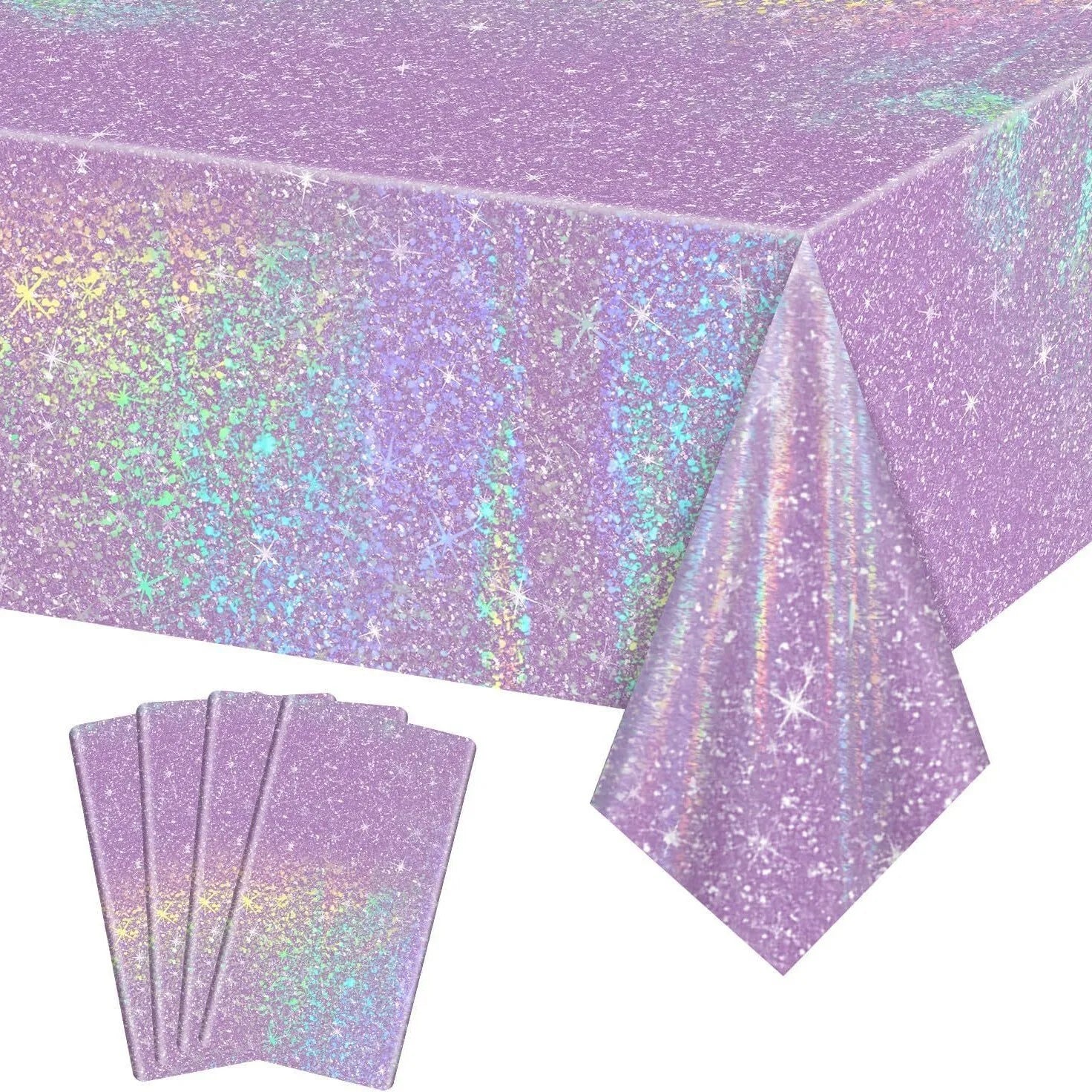 Nappe Jetable Holographique 🌈 | Film Aluminium Laser Arc-en-Ciel – Anniversaire & Fêtes