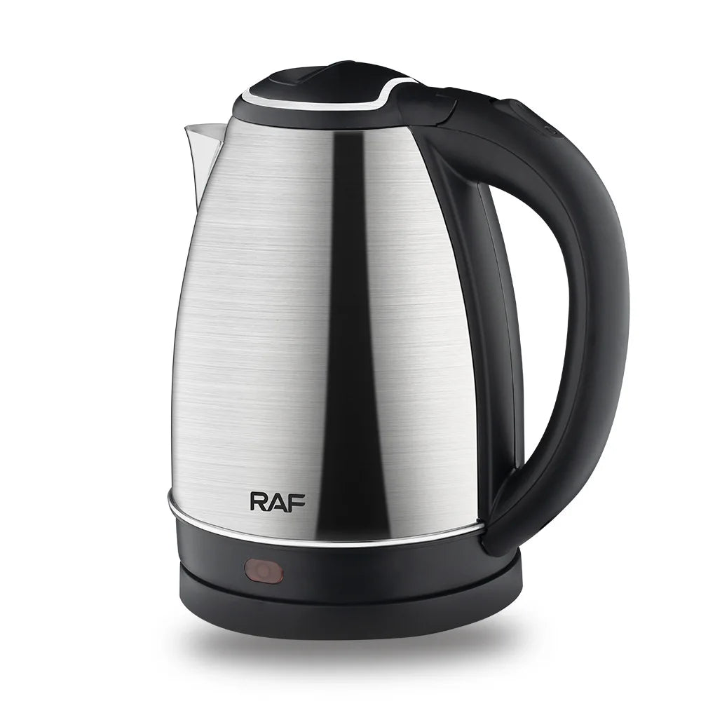 Bouilloire Électrique Inox 2L – 1500W, Thermostat, Sifflet | Thé & Café