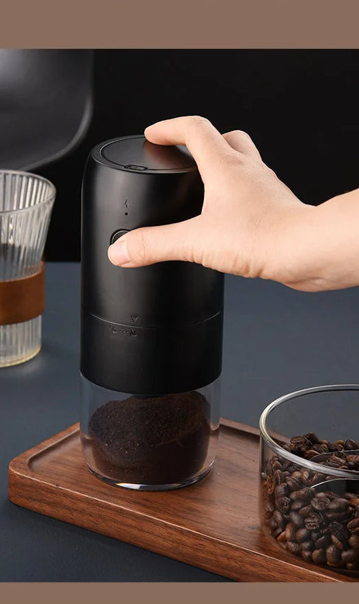 Moulin à Café Électrique Portable – Recharge USB‑C, Broyeur Grains & Épices, 150W
