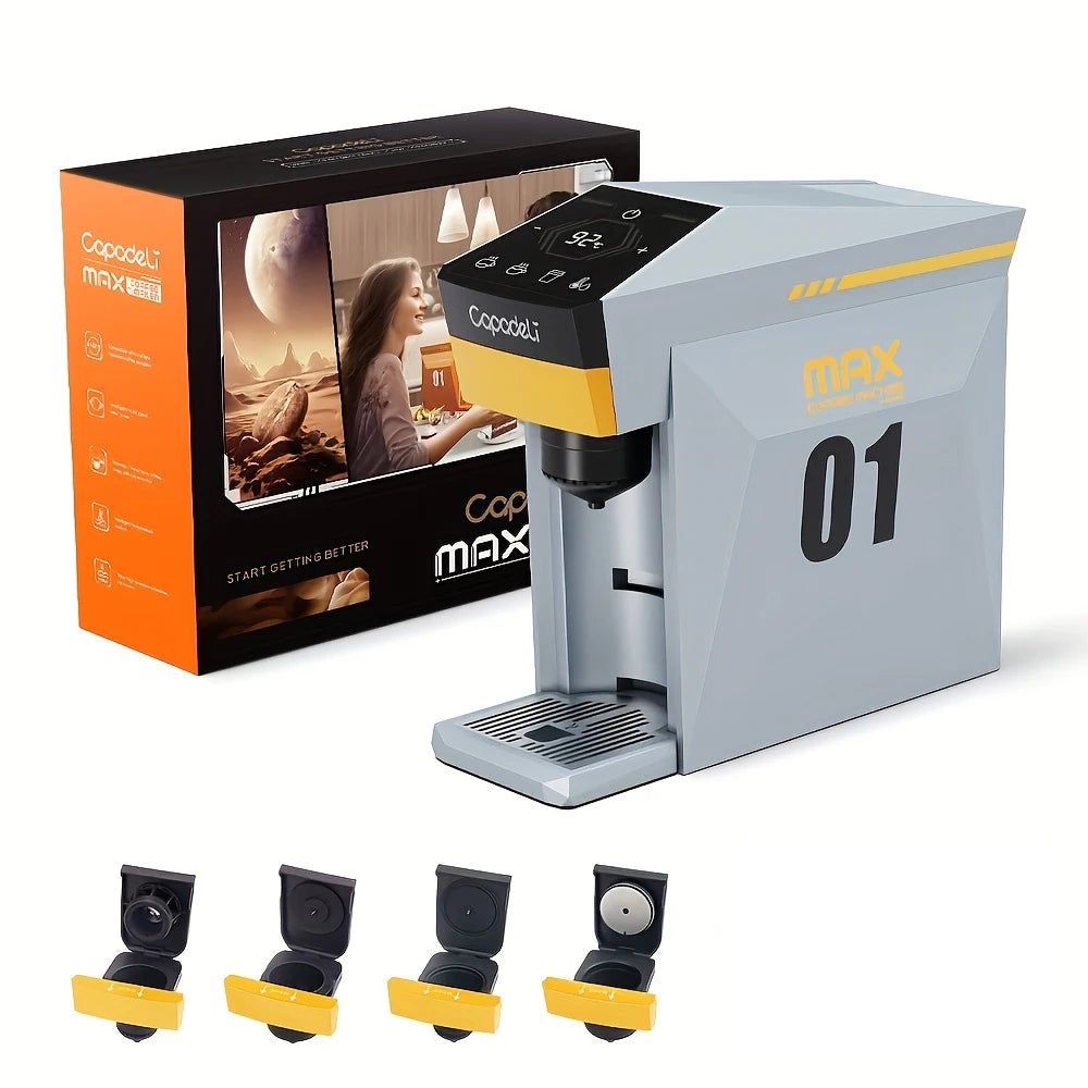 Machine à Café Capsules 4-en-1 Capadeli – Compatible Nespresso, DG, K-Cup & Café Moulu