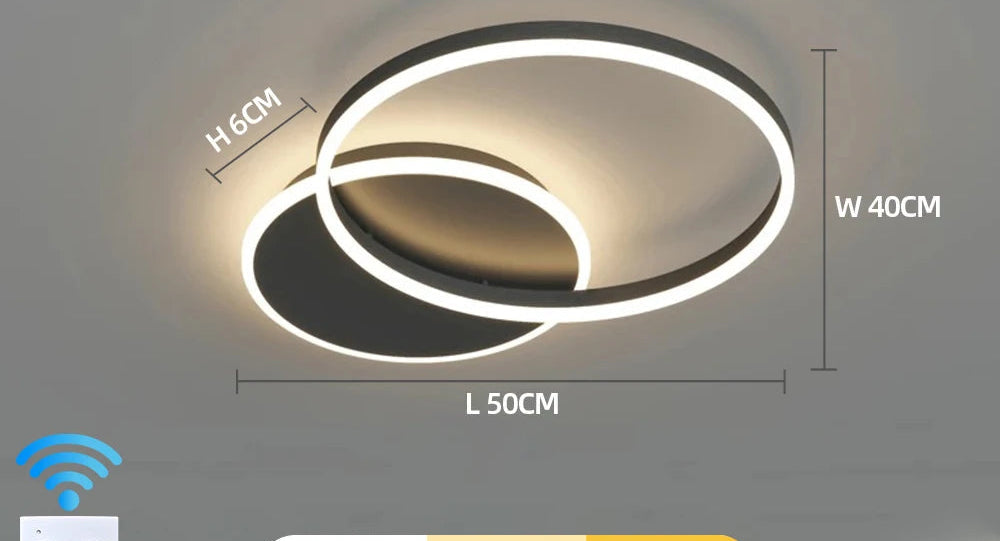 Lustre Ceiling Chandelier Dimmable Ceiling Lamp LED Pendant Light Decoration Lamps for Living Study Room Bedroom Indoor Lighting