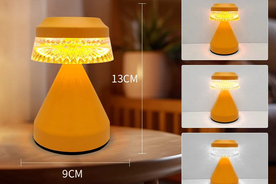 Lampe de Bureau Champignon LED – Tactile, Rechargeable & Dimmable – Style Nordique