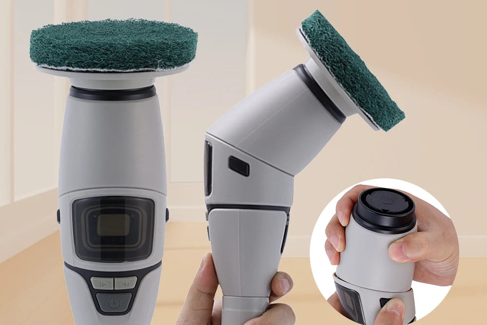 Brosse Électrique de Nettoyage Sans Fil – Télescopique 33-128cm, IPX7 | 13 Têtes