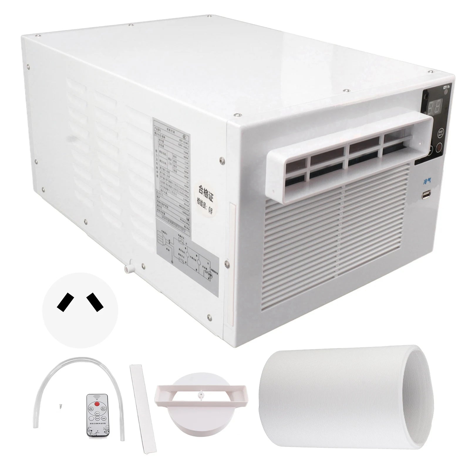 Climatiseur Portable 280W – Télécommande & Écran Tactile – Air Cooler Extérieur/Intérieur