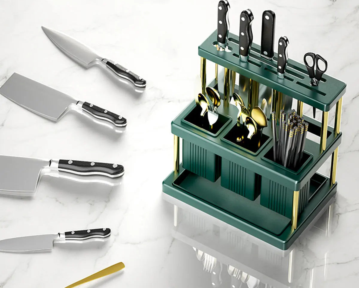 Porte-Couteaux Multifonction & Organisateur d&