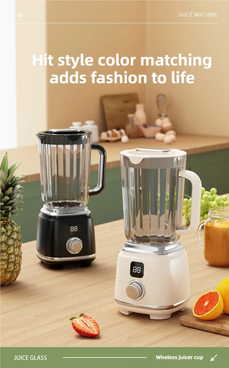 Extracteur de Jus Multifonction 10 Lames – Blender & Broyeur Glace, Haut Rendement