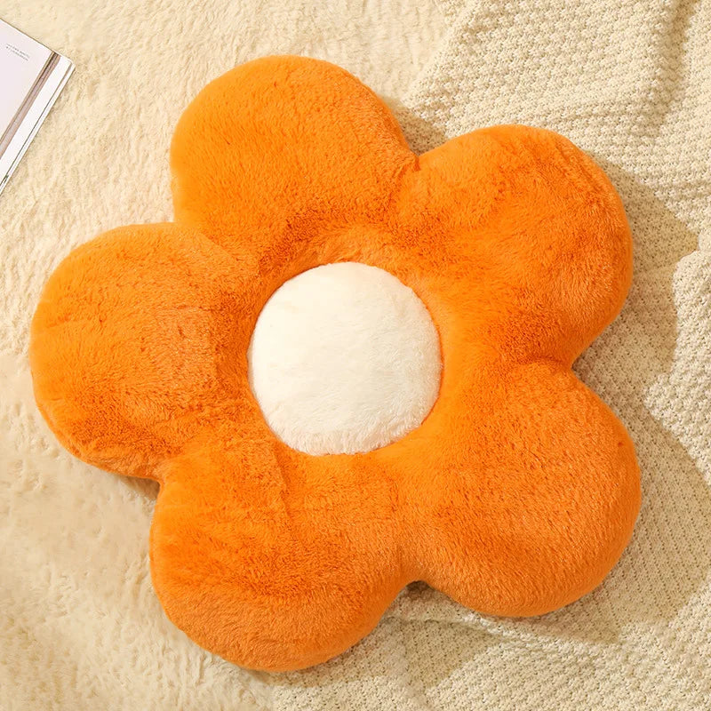 Coussin Décoratif Forme Fleur 🌸 | Plush Doux – 5 Coloris – 35x35 & 50x50 cm