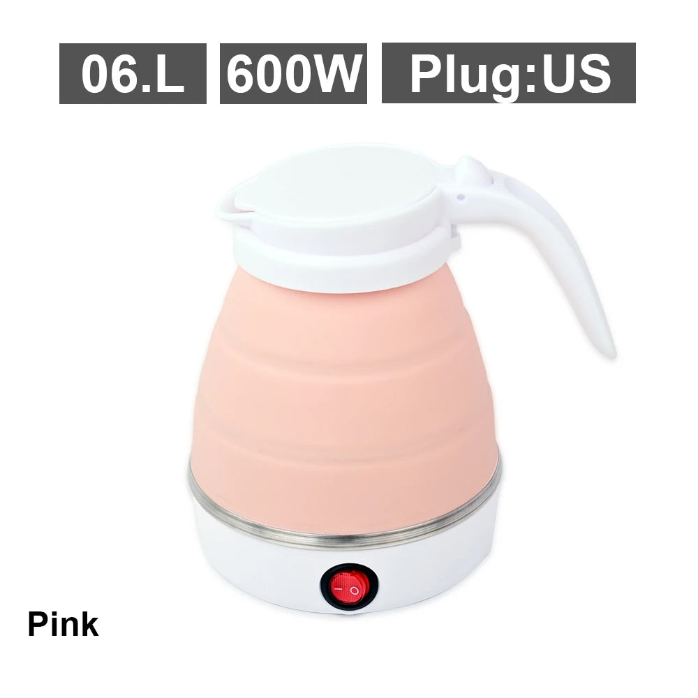 Bouilloire Électrique Pliable 0,6L – Portable, Voyage & Maison, Silicone Haute Résistance