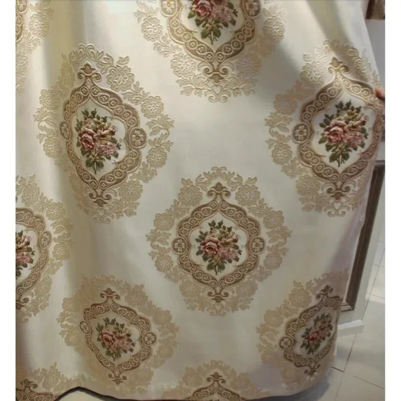 Rideau Occultant Jacquard Luxe 🪩 | Style Européen Brodé – Salon, Chambre – Sur Mesure