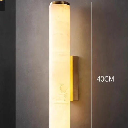 Applique Murale Style Pierre & Marbre – Design Moderne – Noir ou Or – H30 à H60cm