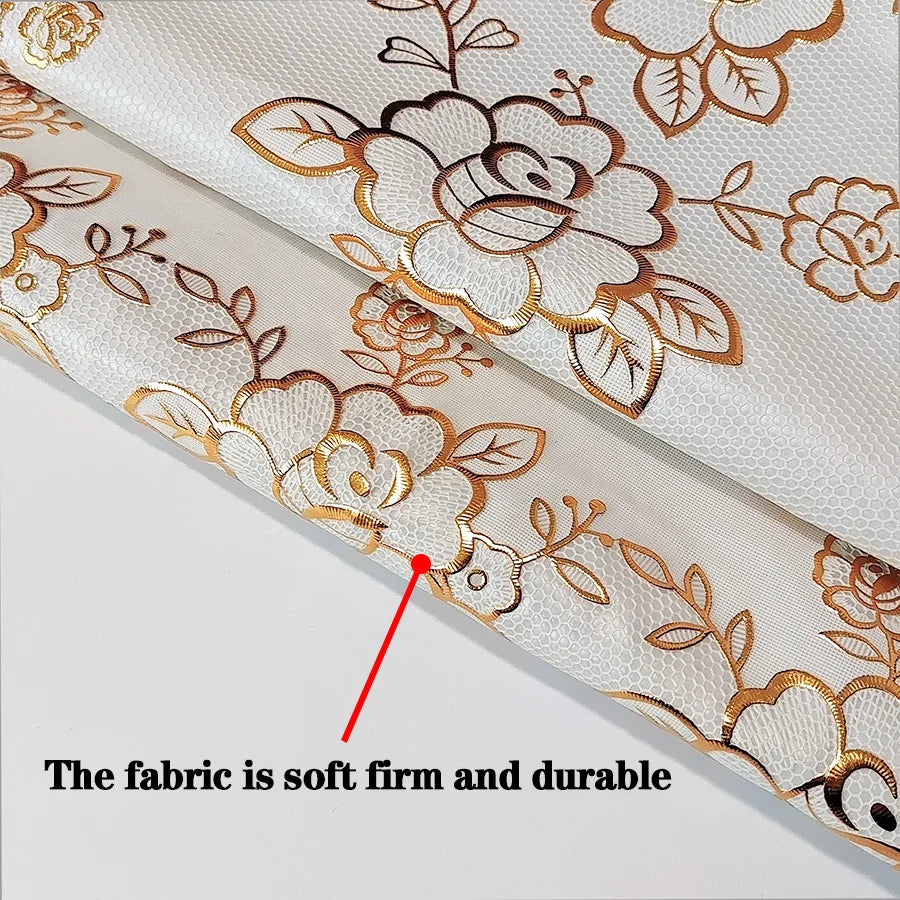 Nappe Rectangulaire PVC Dentelle 🍽️ | Imperméable & Anti-Taches – Style Européen – 90,5x140 cm