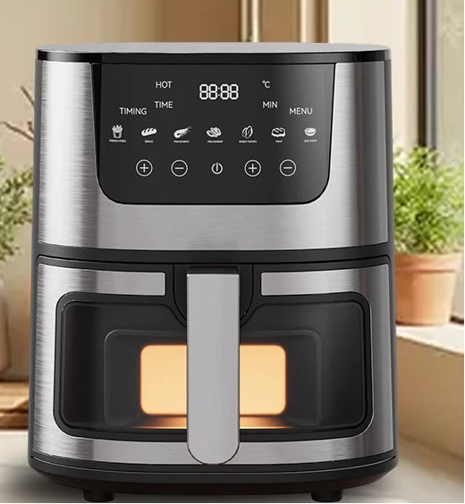 Friteuse à Air Visuelle 7L DIVEDEER – 1400W, Multifonction, Sans Huile