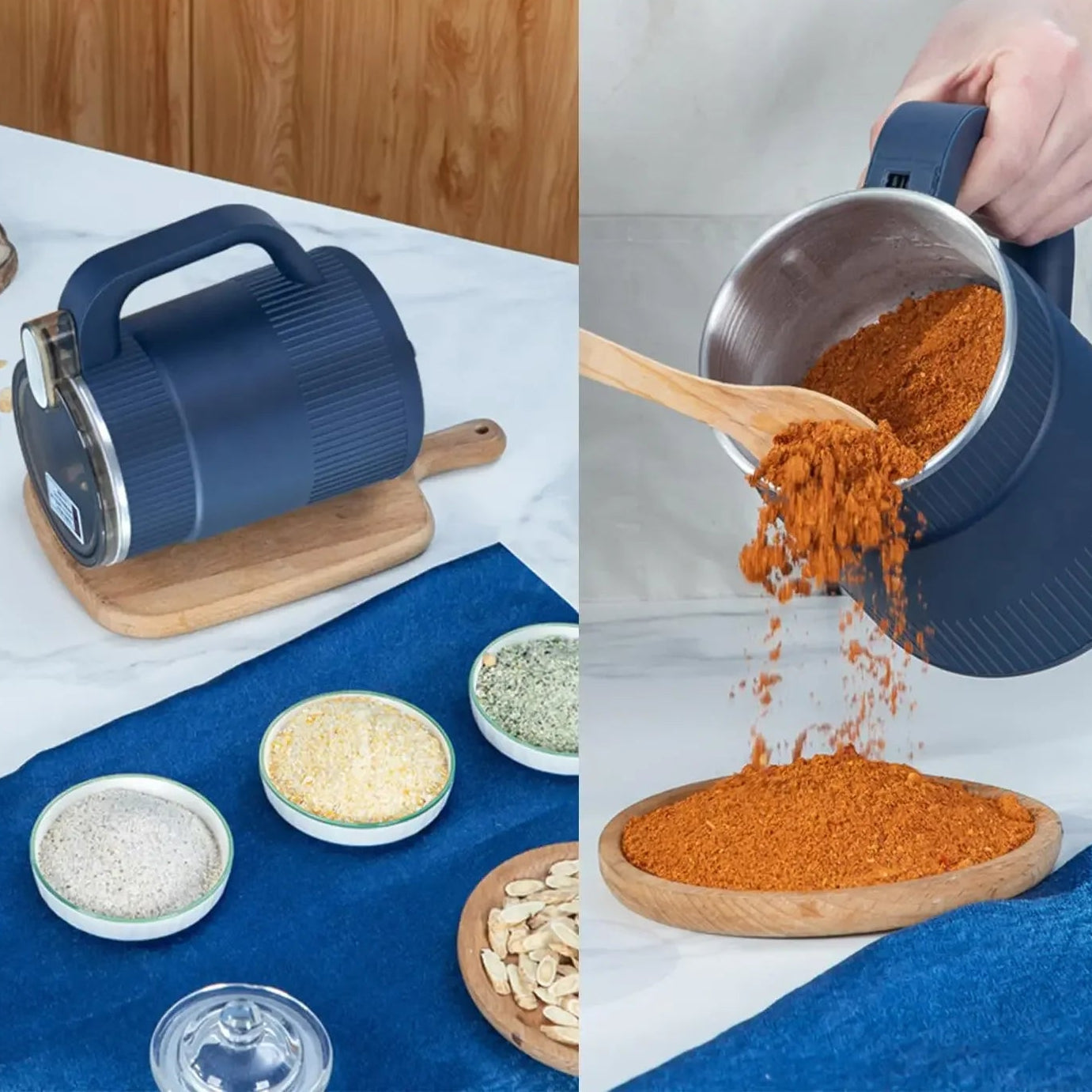 Moulin à Café Électrique 500ml – Broyeur Grains & Épices, Acier Inoxydable