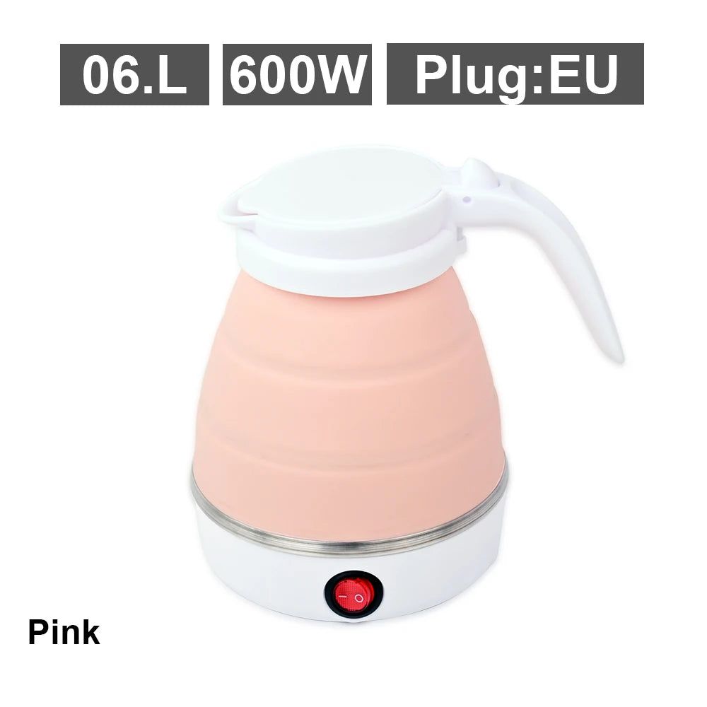 Bouilloire Électrique Pliable 0,6L – Portable, Voyage & Maison, Silicone Haute Résistance