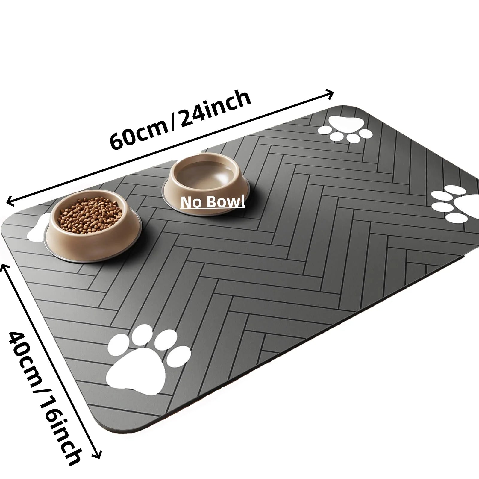Tapis de Gamelle Absorbant pour Chien & Chat 🐾 – Antidérapant & Séchage Rapide