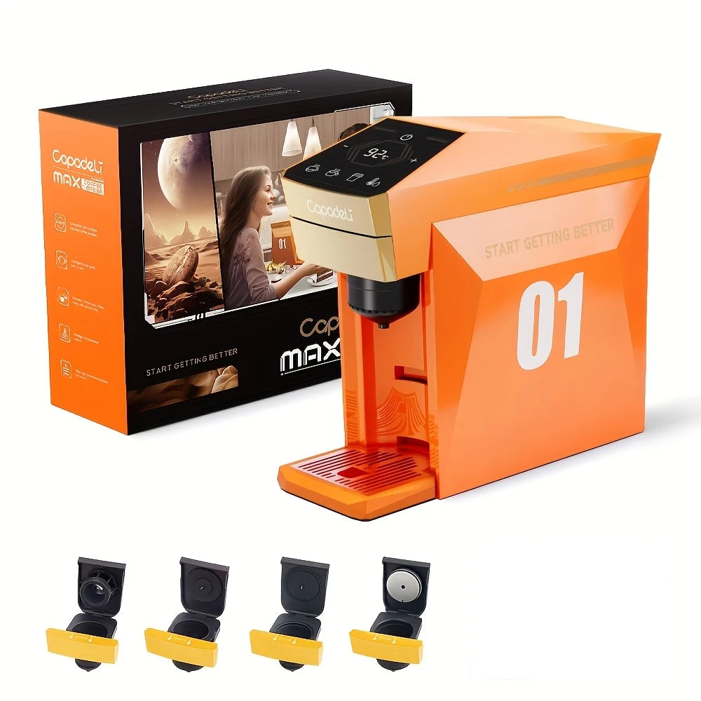 Machine à Café Capsules 4-en-1 Capadeli – Compatible Nespresso, DG, K-Cup & Café Moulu