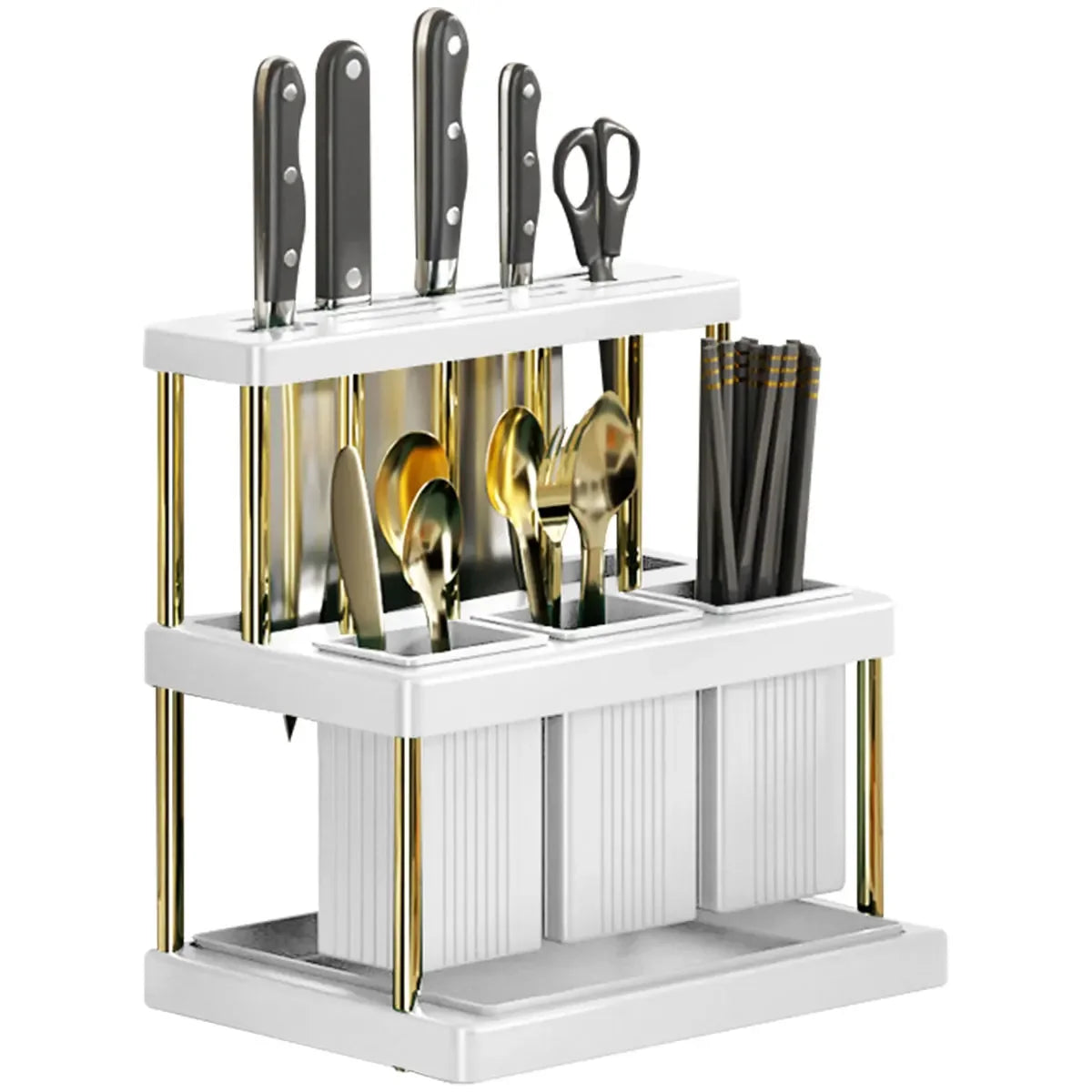 Porte-Couteaux Multifonction & Organisateur d&