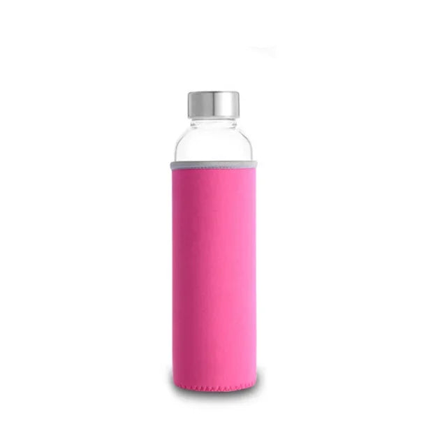 Bouteille en Verre Sport Upors – 360ml / 550ml, Portable, Anti‑Fuite, Style Transparent