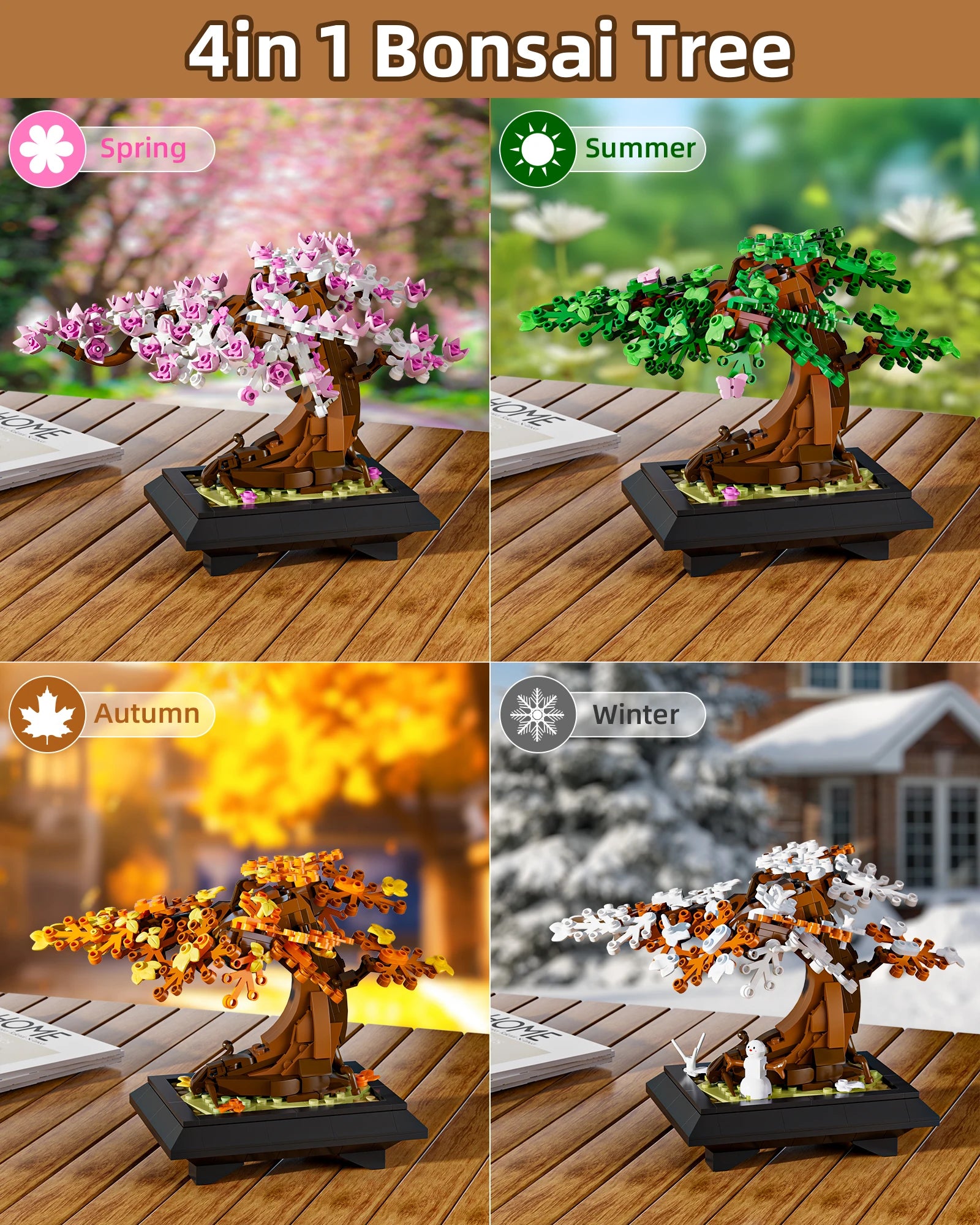 4-Season Bonsai Kit – Creative Building & Home Decor
