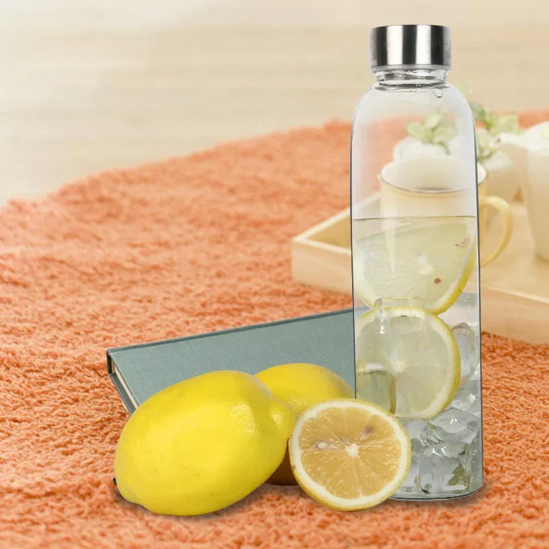 Bouteille en Verre Sport Upors – 360ml / 550ml, Portable, Anti‑Fuite, Style Transparent