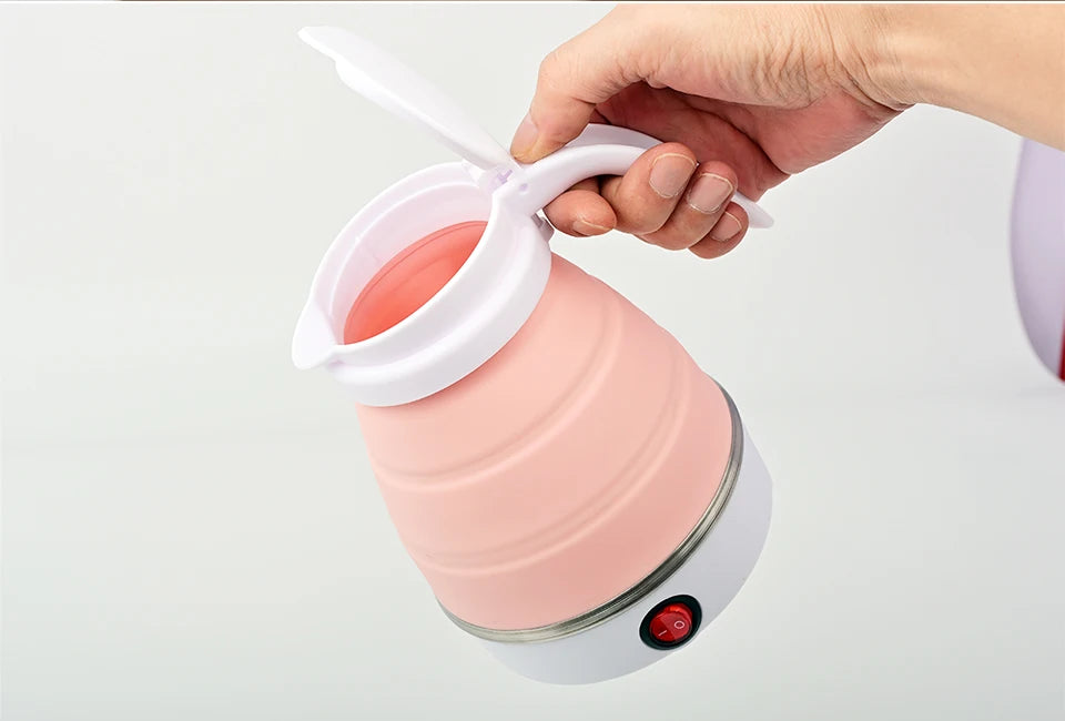 Bouilloire Électrique Pliable 0,6L – Portable, Voyage & Maison, Silicone Haute Résistance