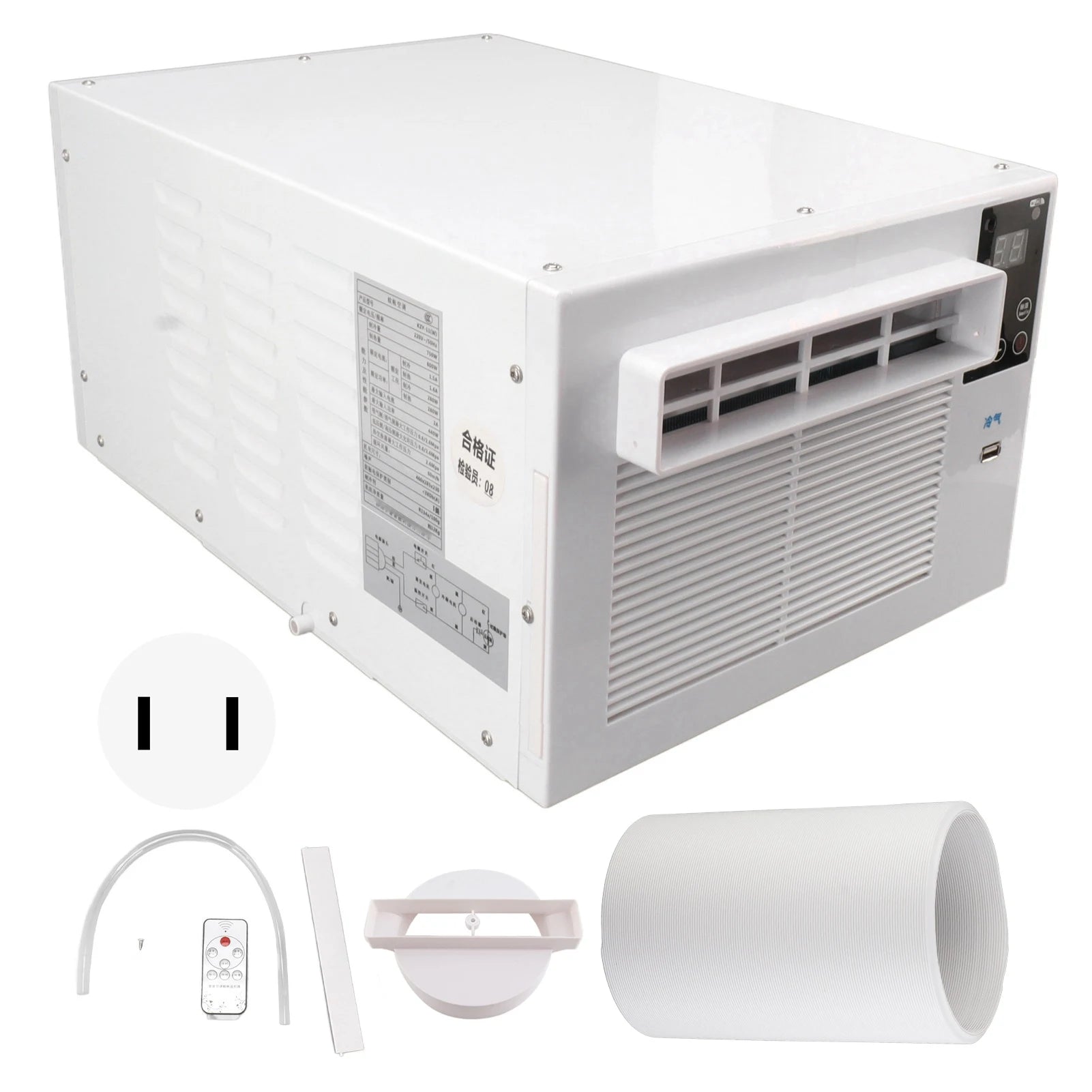 Climatiseur Portable 280W – Télécommande & Écran Tactile – Air Cooler Extérieur/Intérieur