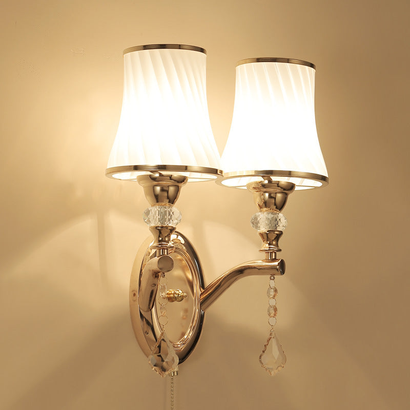 Applique Murale Style Européen – Lumière Chaleureuse pour Chambre &amp; Salon