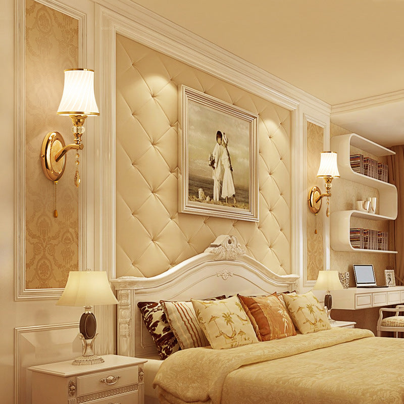 Applique Murale Style Européen – Lumière Chaleureuse pour Chambre &amp; Salon
