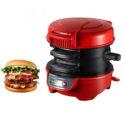 Machine à Sandwich &amp; Burger 220V – Petit‑Déjeuner Rapide – Anti‑adhésive &amp; Compacte