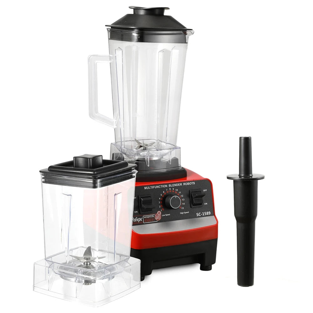 Blender Professionnel 2000W – Mixeur 2‑en‑1 Smoothies, Jus &amp; Préparations Bébé