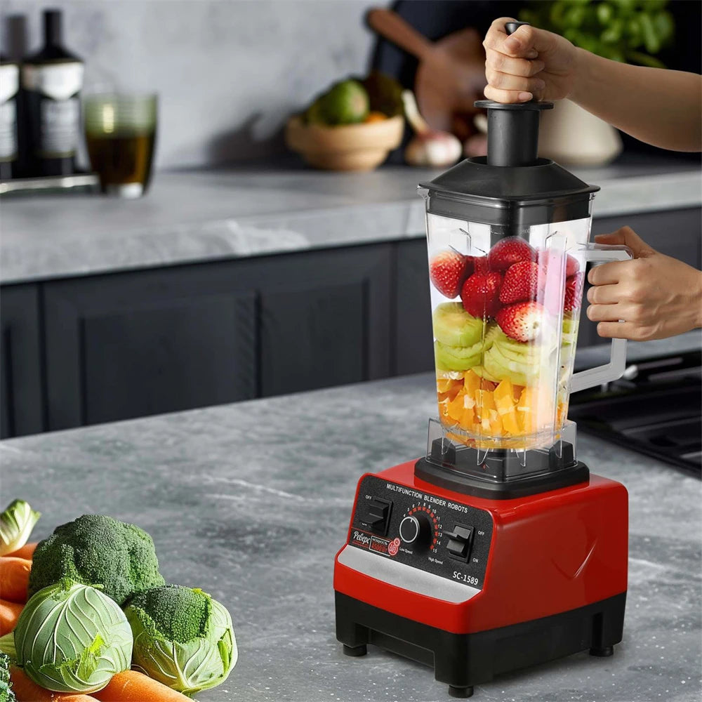 Blender Professionnel 2000W – Mixeur 2‑en‑1 Smoothies, Jus &amp; Préparations Bébé