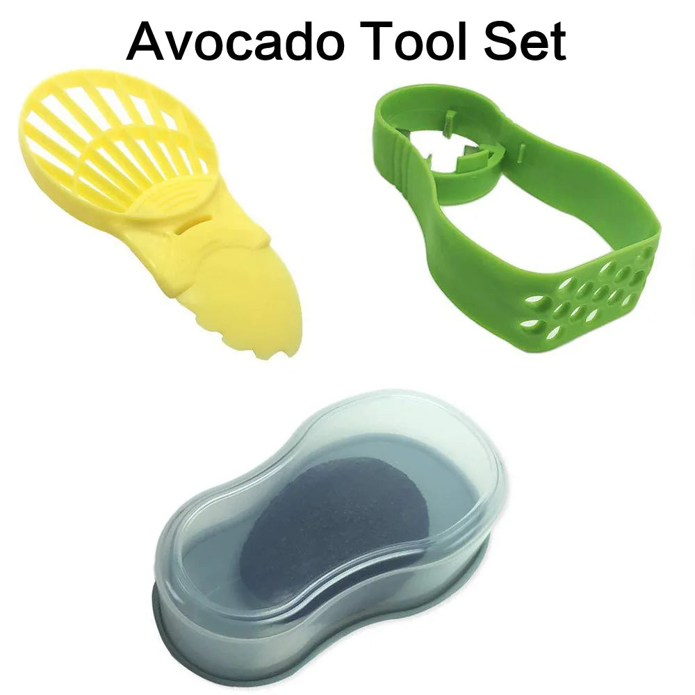 Coupe-Avocat 3-en-1 🥑 | Trancheur, Dénoyauteur &amp; Éplucheur – Plastique Alimentaire
