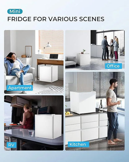 Mini Réfrigérateur 46L – Porte Réversible, Silencieux &amp; Économique, Chambre / Bureau