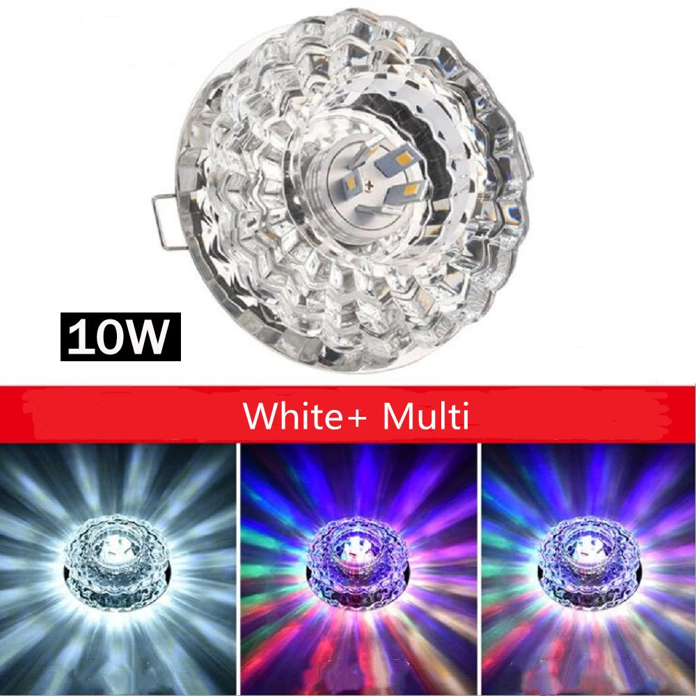 Lampe LED de Plafond en Cristal – 3W, 5W ou 10W – Éclairage Moderne