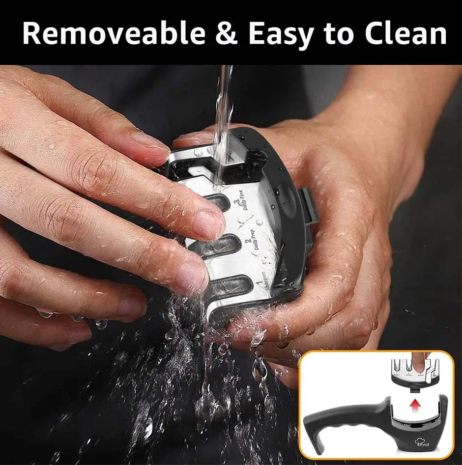 Aiguiseur de Couteaux Professionnel – 3 ou 4 Étapes, Diamond/Céramique/Tungstène