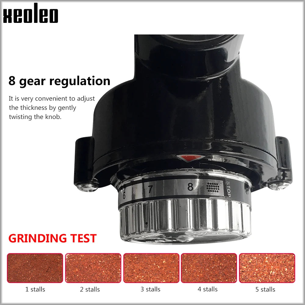 Xeoleo 600N Electric Coffee Grinder - Flat Burr, 100W, Professional Grinder