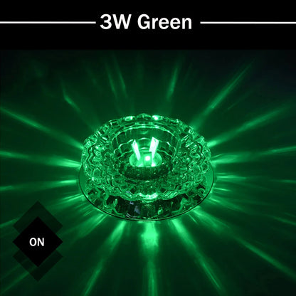Lampe LED de Plafond en Cristal – 3W, 5W ou 10W – Éclairage Moderne