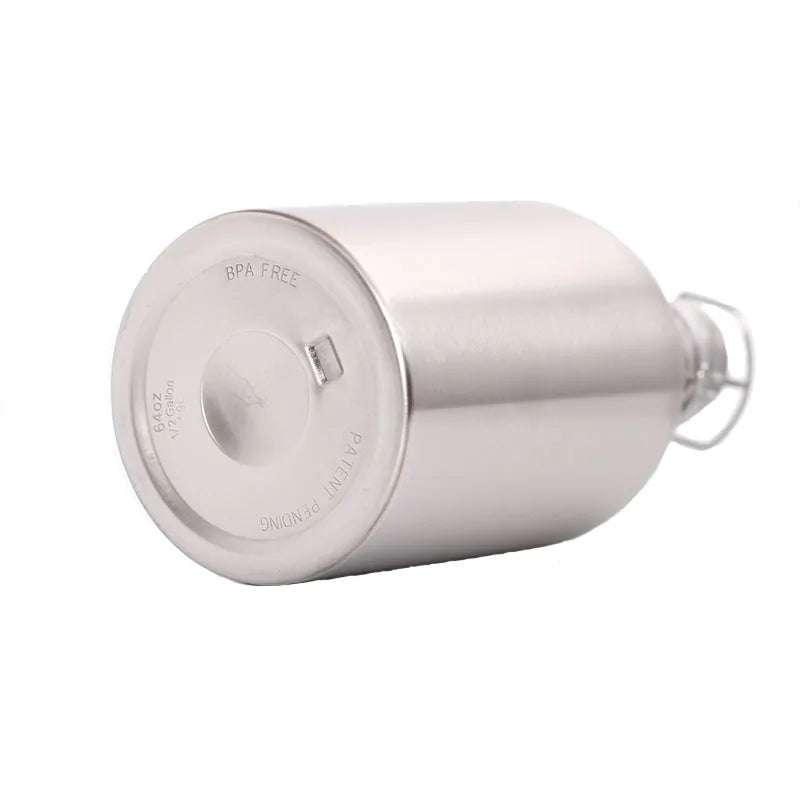 Bouteille Inox Premium 2L – Fermeture Swing Top, Grande Capacité, Anti‑Corrosion