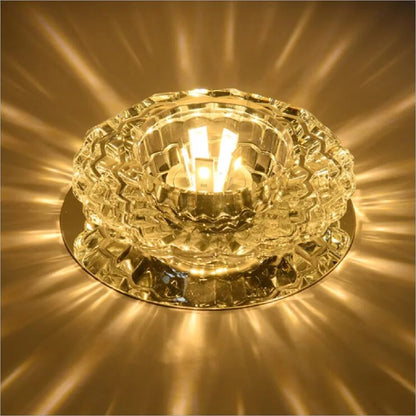 Lampe LED de Plafond en Cristal – 3W, 5W ou 10W – Éclairage Moderne