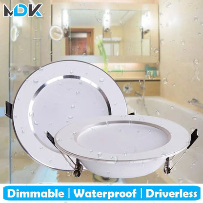 Spots LED Encastrés Waterproof – Lot de 4 – Salle de Bain &amp; Extérieur