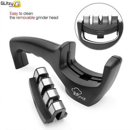 Aiguiseur de Couteaux Professionnel – 3 ou 4 Étapes, Diamond/Céramique/Tungstène