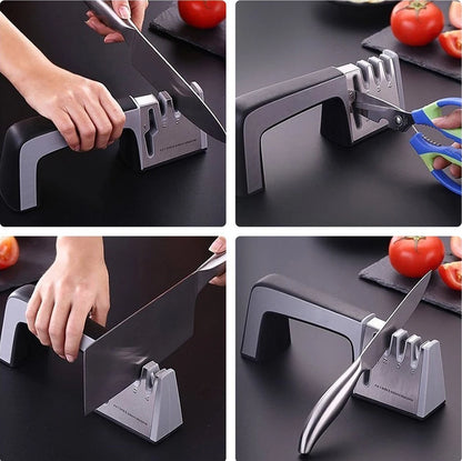 Aiguiseur de Couteaux Professionnel – 3 ou 4 Étapes, Diamond/Céramique/Tungstène
