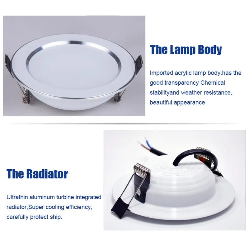 Spots LED Encastrés Waterproof – Lot de 4 – Salle de Bain &amp; Extérieur