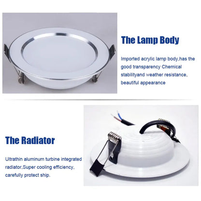 Spots LED Encastrés Waterproof – Lot de 4 – Salle de Bain &amp; Extérieur