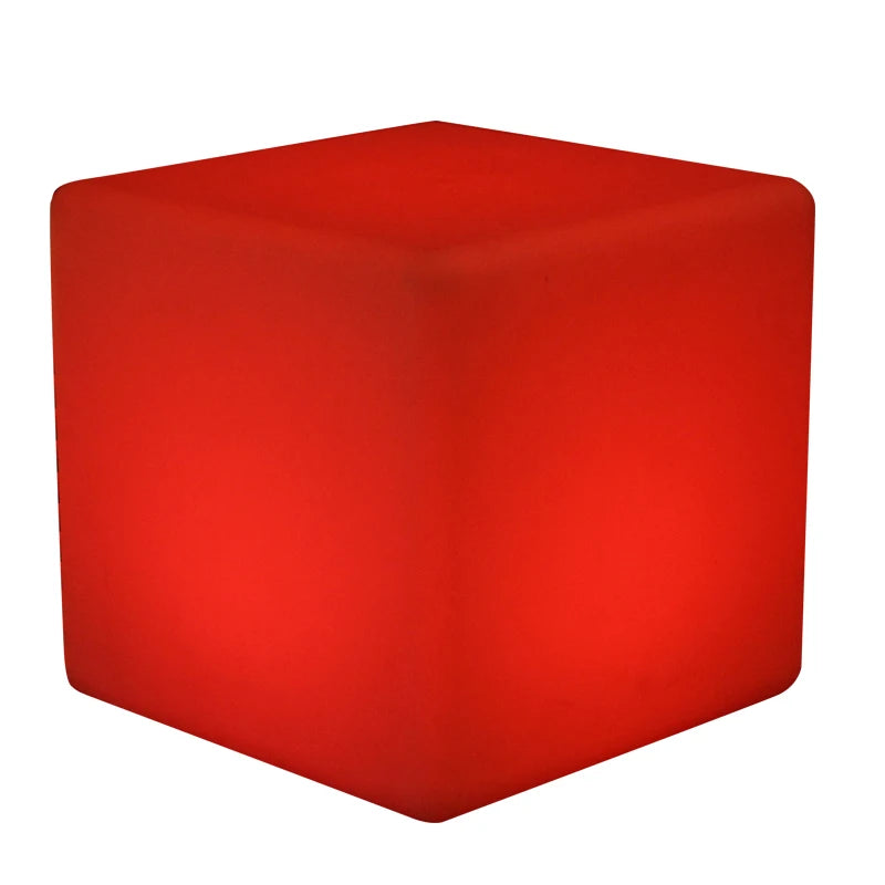 Boule Lumineuse LED Carrée Jardin &amp; Piscine – Télécommande 16 Couleurs – IP68 Étanche