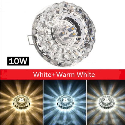 Lampe LED de Plafond en Cristal – 3W, 5W ou 10W – Éclairage Moderne
