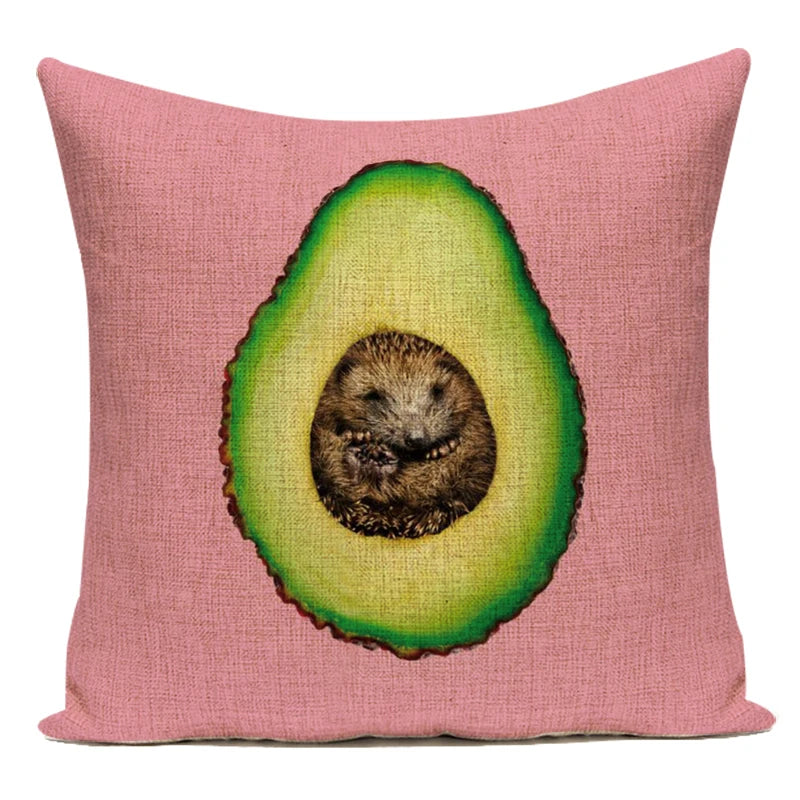 Housse de Coussin Décorative Animaux 🐱🦩 | Motifs Cartoon – Canapé, Chambre &amp; Voiture